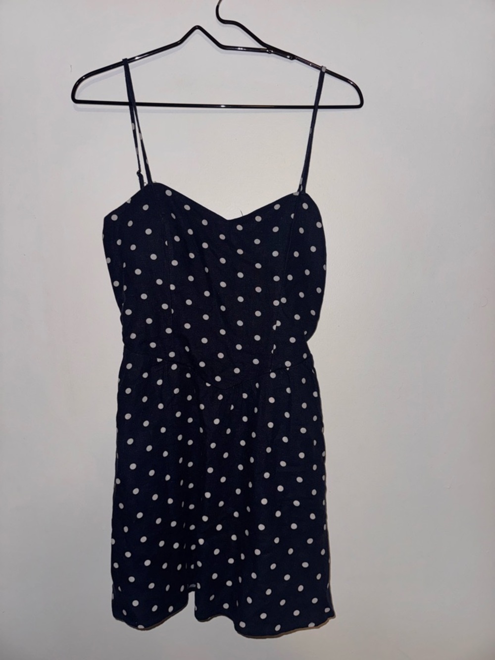 Hollister Polka Dot Spaghetti Strap Dress - Black